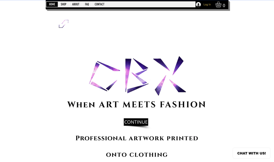 The first CBX website, built on Wix in 2019
